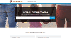 Desktop Screenshot of birth-records.org