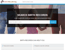 Tablet Screenshot of birth-records.org